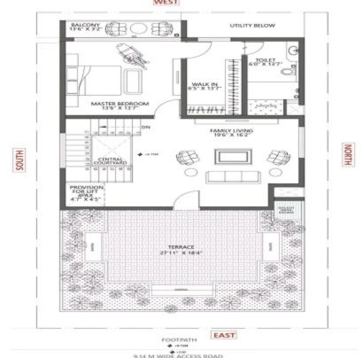 Kolte Patil Vadgaon Khurd 3 BHK Apartment Layout